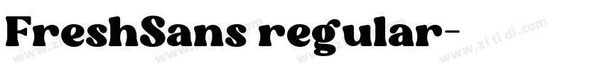 FreshSans regular字体转换 FreshSans regular字体转换